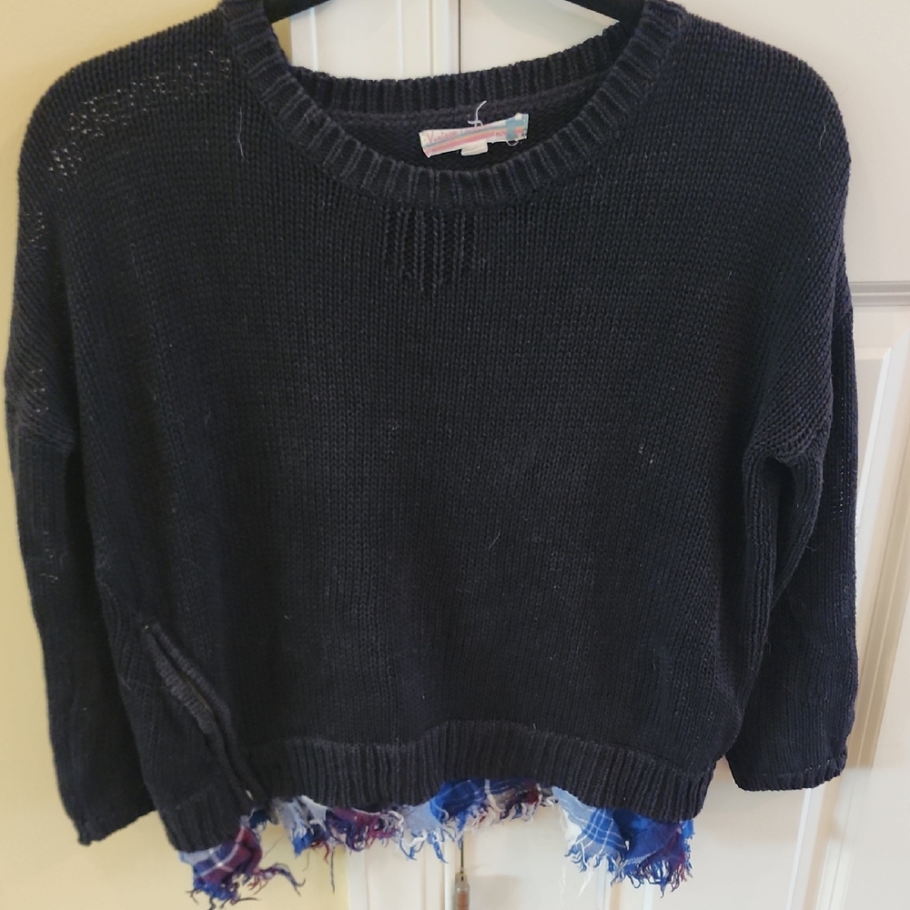 Vintage Havana Black Crew Neck Sweater